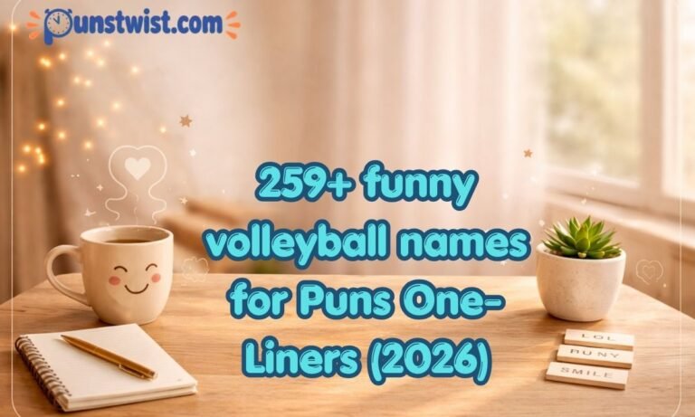 259+ funny volleyball names for Puns One-Liners (2026)