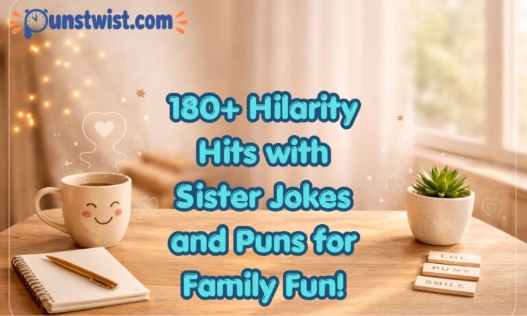 180+ Hilarity Hits with Sister Jokes and Puns for Family Fun!