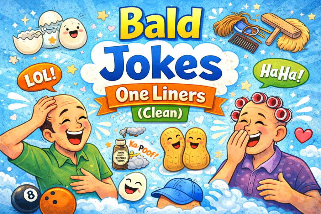 Bald Jokes One Liners (Clean)