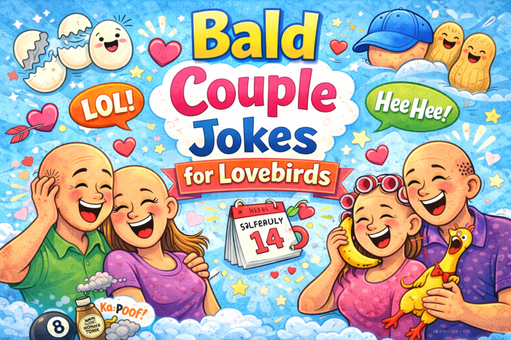 Bald Couple Jokes for Lovebirds