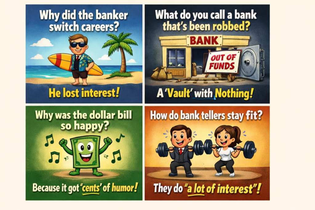 Short Funny Bank Jokes