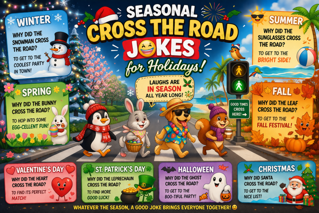 Seasonal Cross The Road Jokes for Holidays