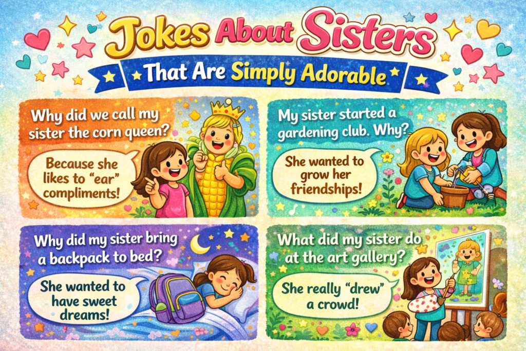 Jokes About Sisters That Are Simply Adorable