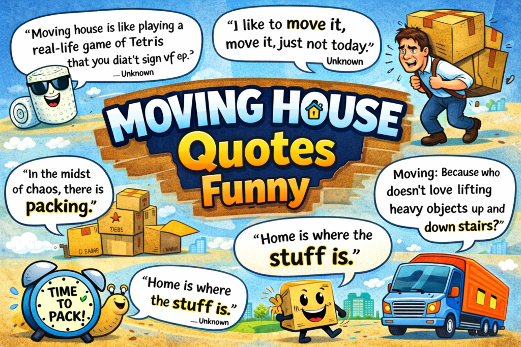 Moving House Quotes Funny