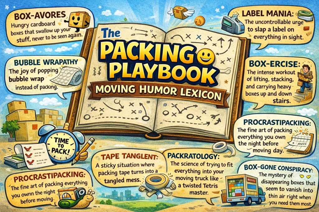 The Packing Playbook: Moving Humor Lexicon