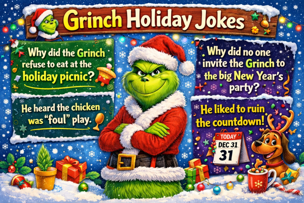Grinch Holiday Jokes