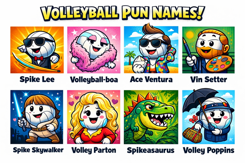 Volleyball Pun Names