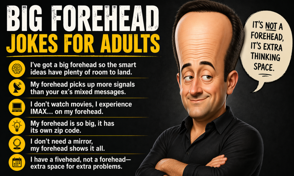 Big Forehead Jokes for Adults