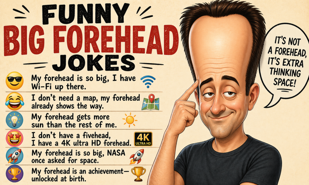 Funny Big Forehead Jokes
