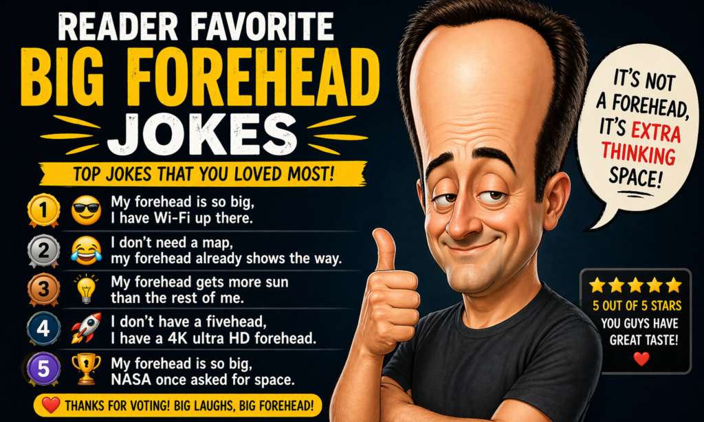 Reader Favorite Big Forehead Jokes