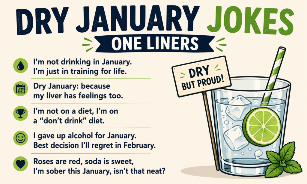 Dry January Jokes One Liners