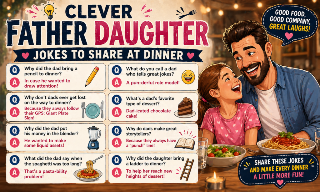 Clever Father Daughter Jokes to Share at Dinner