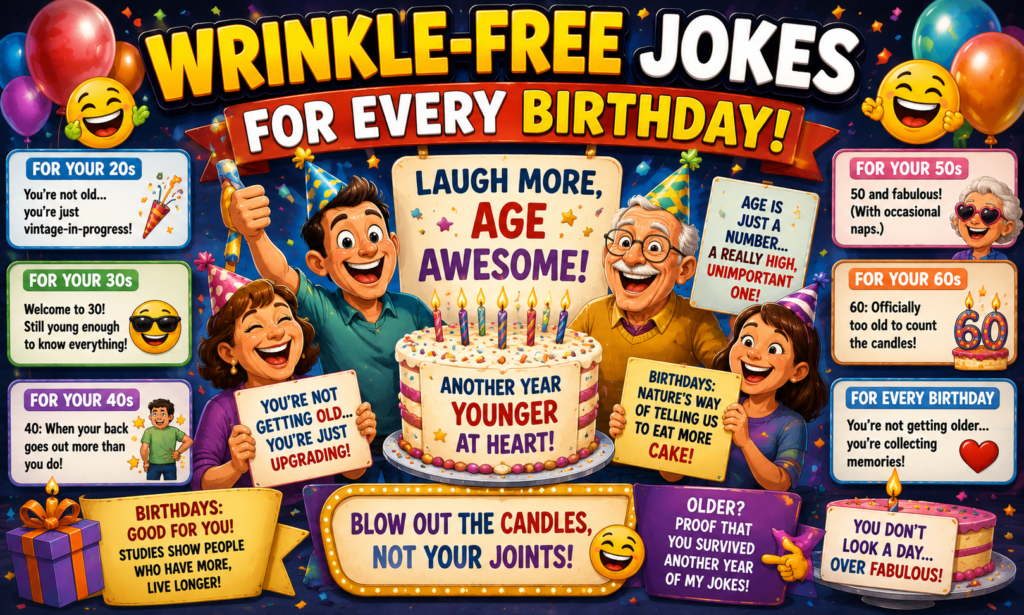 Wrinkle-Free Jokes for Every Birthday