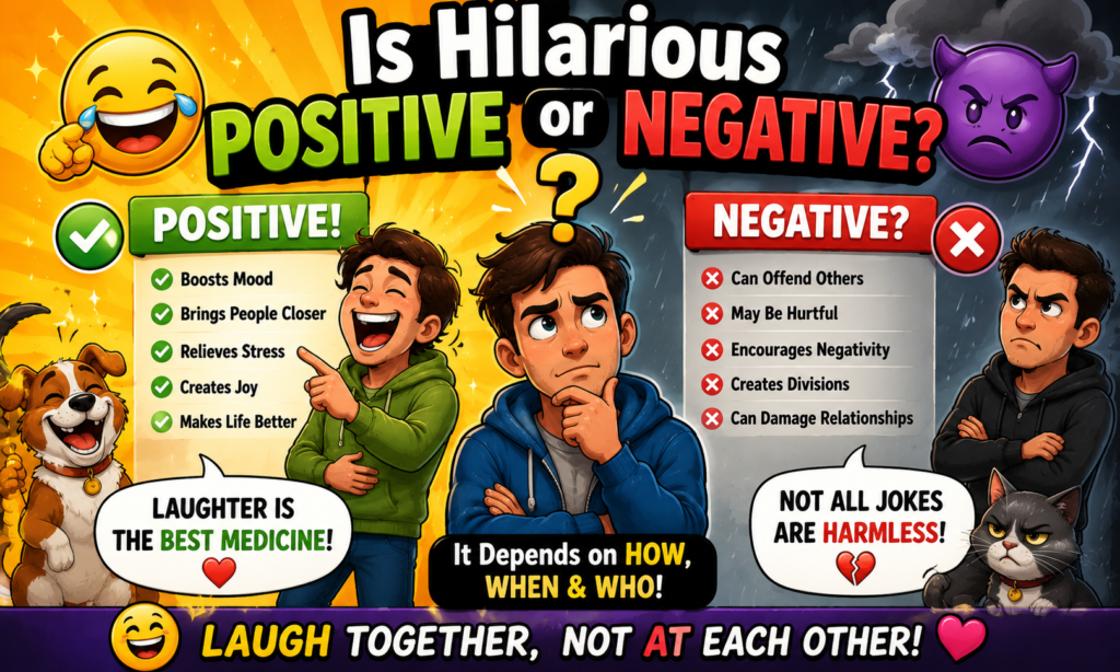 Is Hilarious Positive or Negative?
