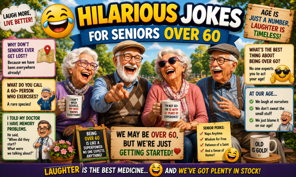 Hilarious Jokes for Seniors Over 60