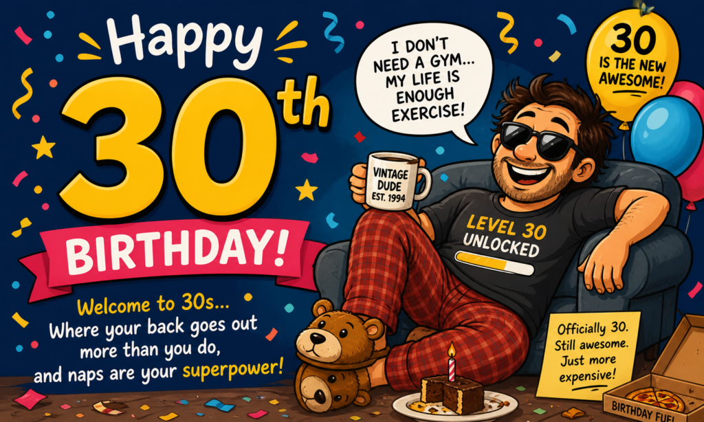 Funny 30th Birthday Wishes