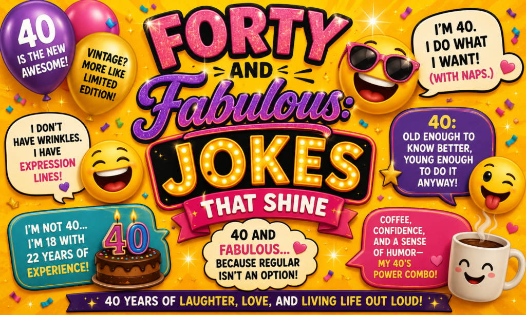 Forty and Fabulous: Jokes That Shine