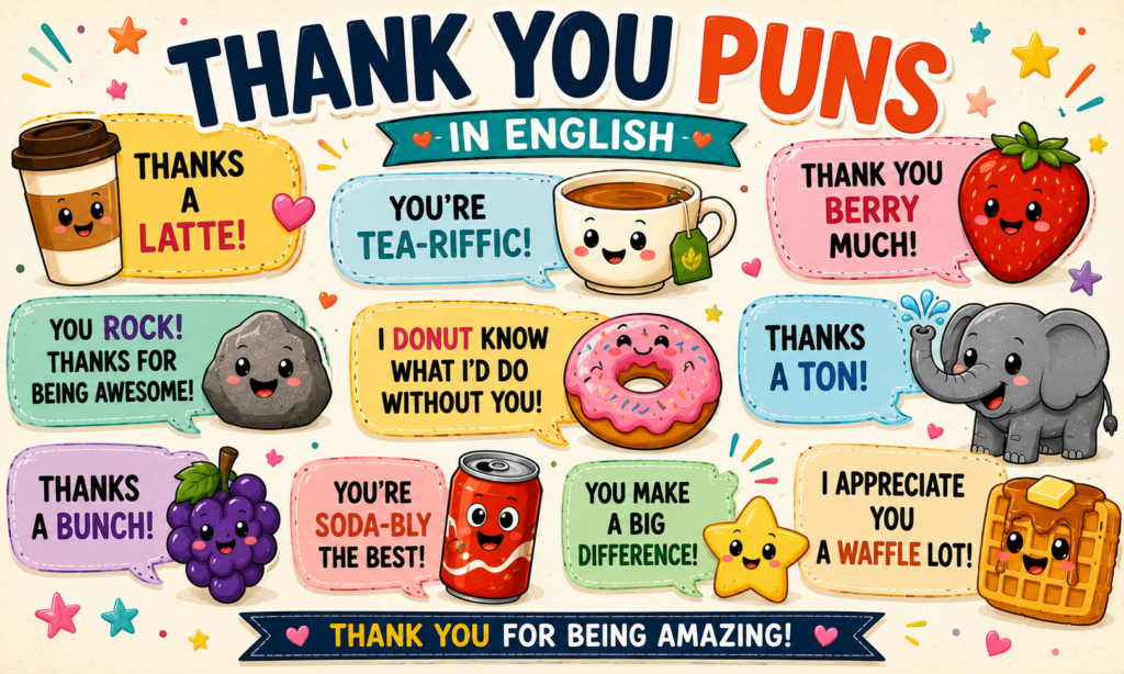 Thank You Puns in English