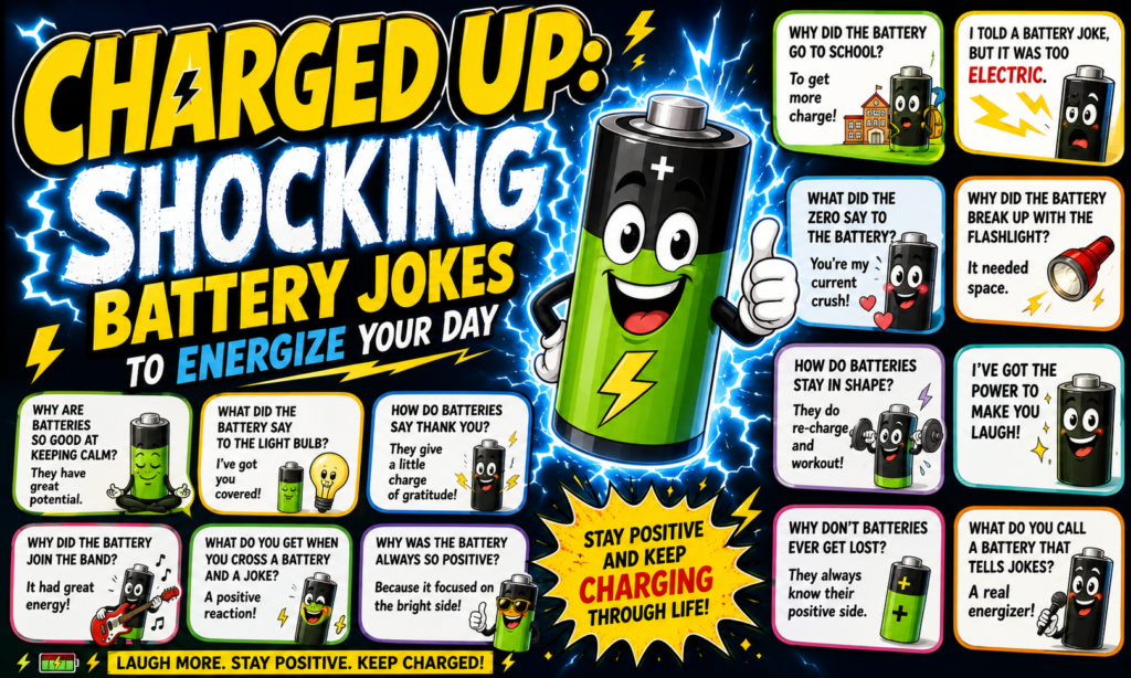 Charged Up: Shocking Battery Jokes to Energize Your Day