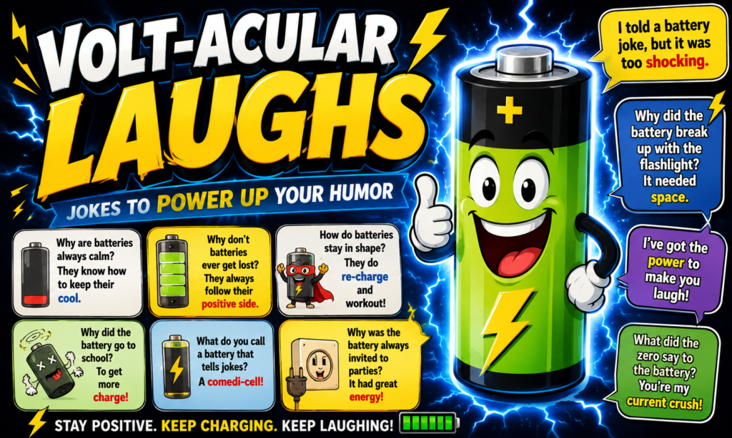 Volt-acular Laughs: Jokes to Power Up Your Humor