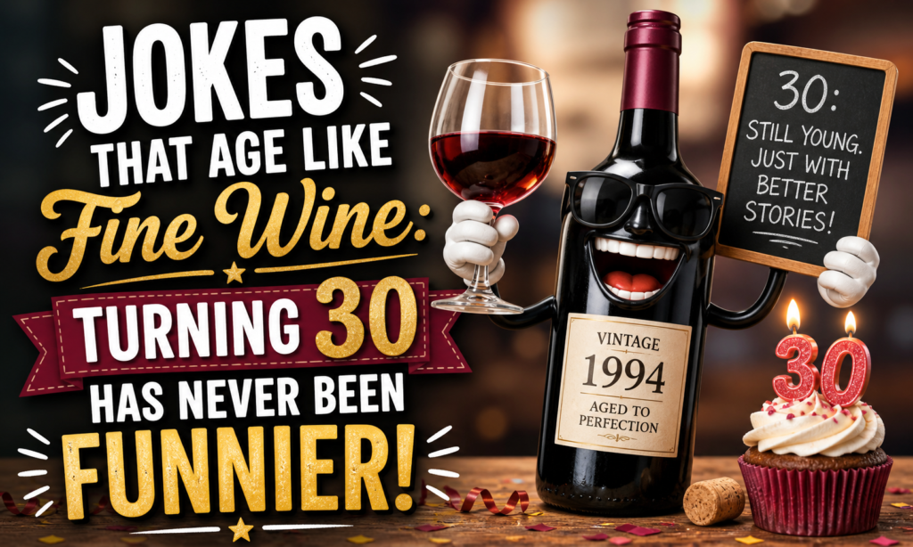 Jokes That Age Like Fine Wine: Turning 30 Has Never Been Funnier!