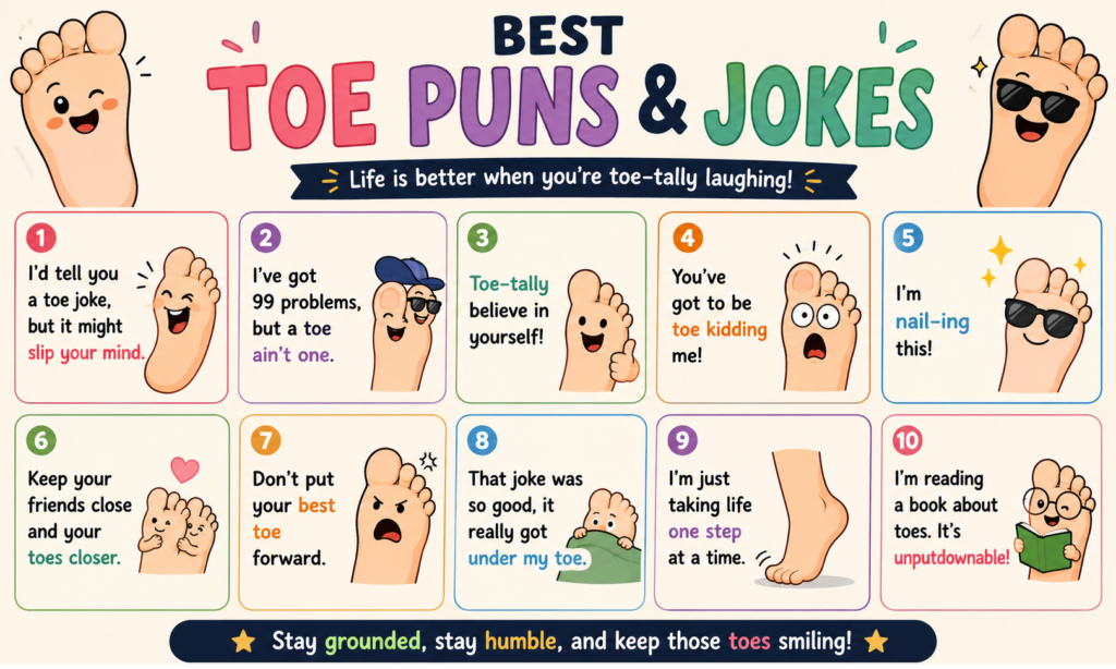 Best Toe Puns & Jokes