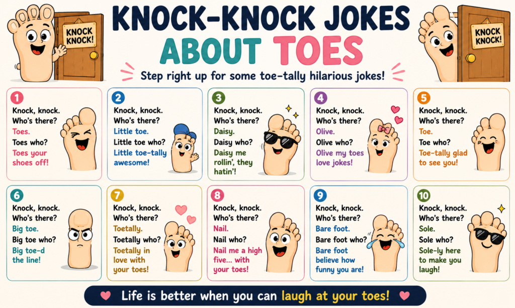Knock-Knock Jokes About Toes