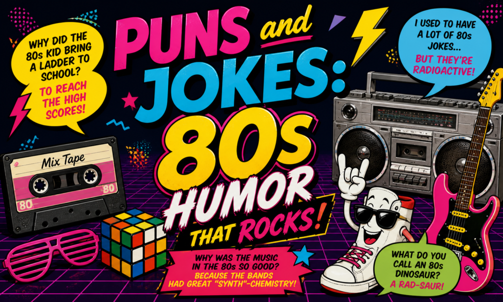 Puns and Jokes: 80s Humor That Rocks!