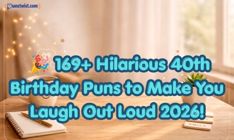 🎉 169+ Hilarious 40th Birthday Puns to Make You Laugh Out Loud 2026!