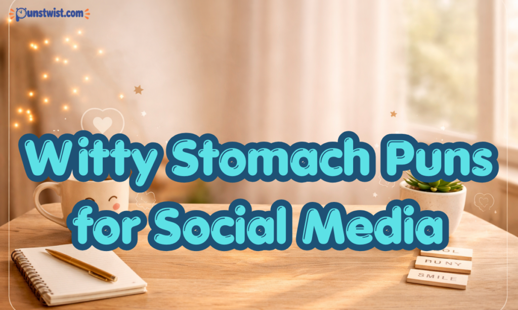 Witty Stomach Puns for Social Media