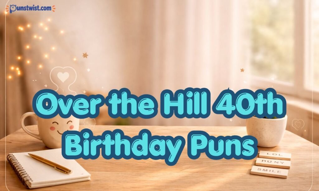 Over the Hill 40th Birthday Puns