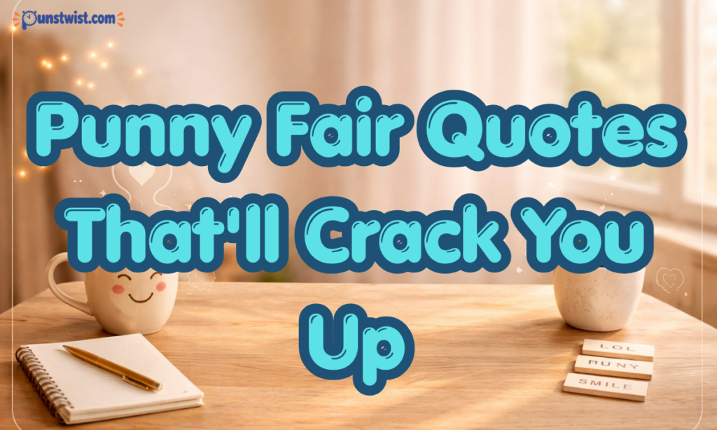 Punny Fair Quotes That'll Crack You Up