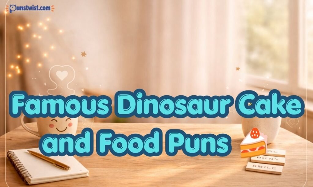 Famous Dinosaur Cake and Food Puns 🍰