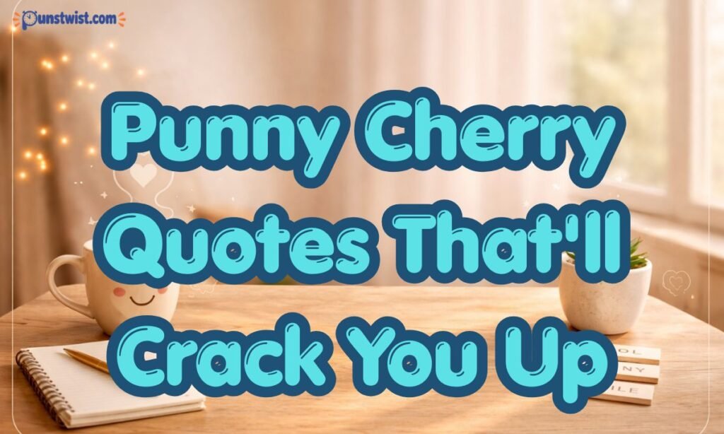 Punny Cherry Quotes That'll Crack You Up