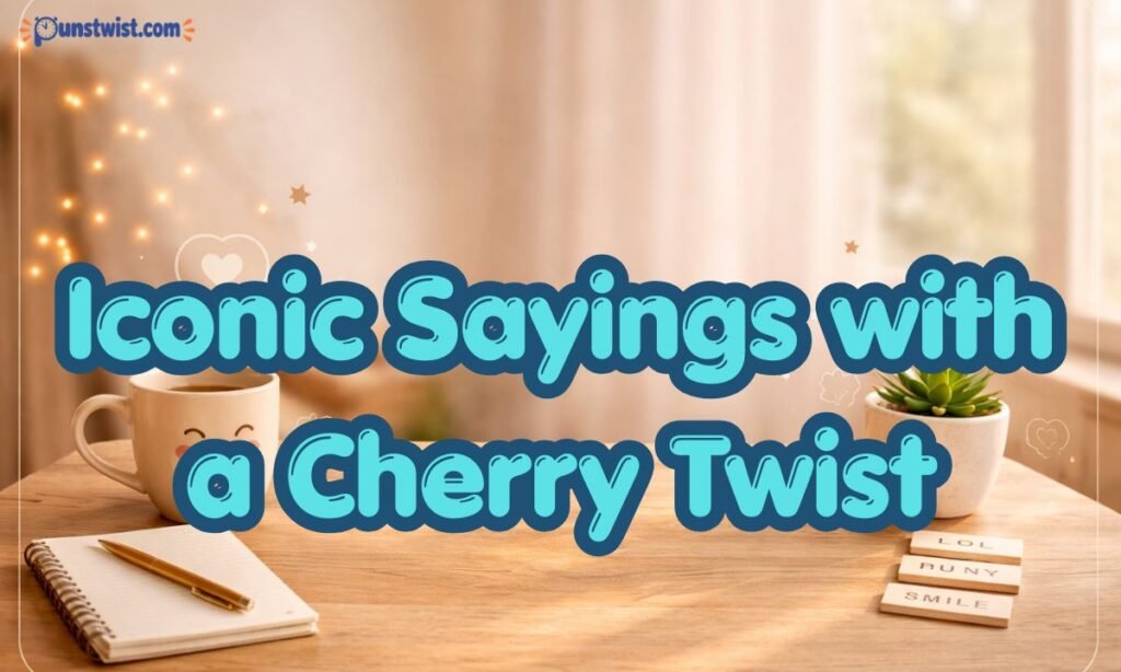 Iconic Sayings with a Cherry Twist